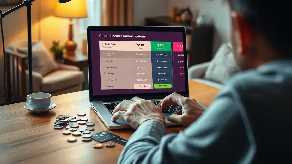 Preços e planos de assinatura Preços e planos de assinatura