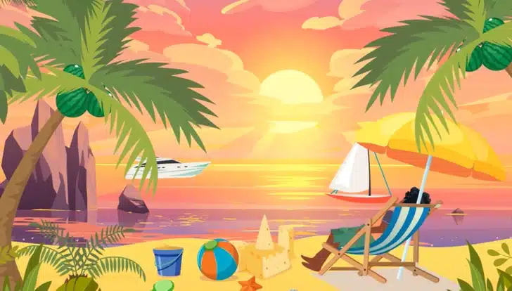 Desafio visual da praia ao pôr do sol desafia usuários a achar erro em 20 segundos
