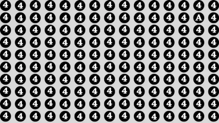 Desafio de QI desafia você a achar a letra A em 20 segundos