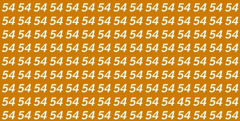 Desafio visual: você consegue achar o número 45 em sete segundos?
